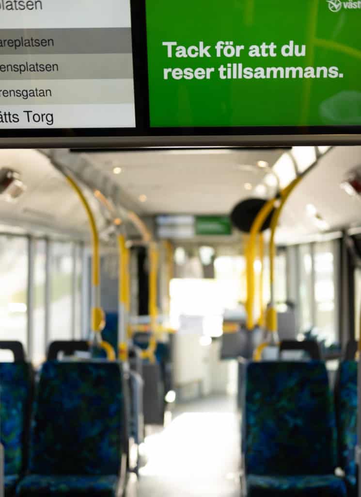 Från Tolered till Kvillebäcken i en ren buss
