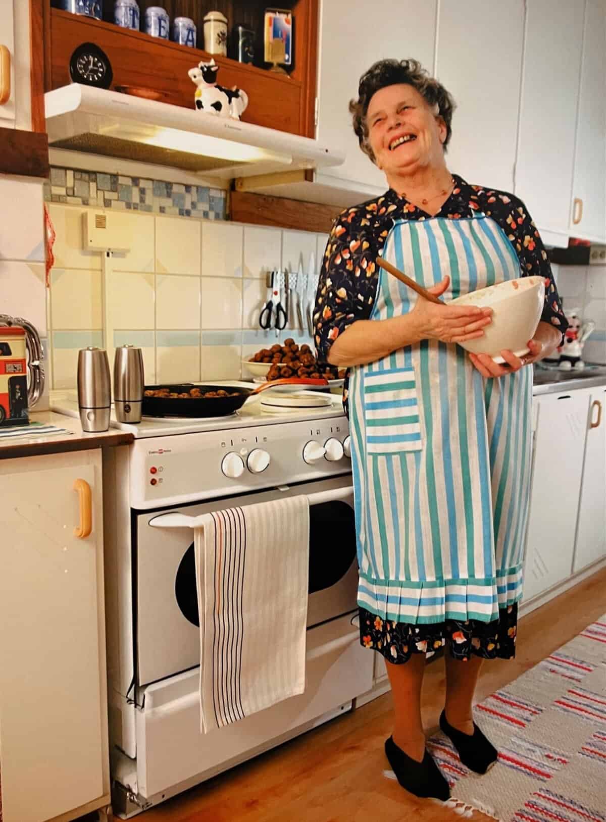 Bild från kök köttbullar